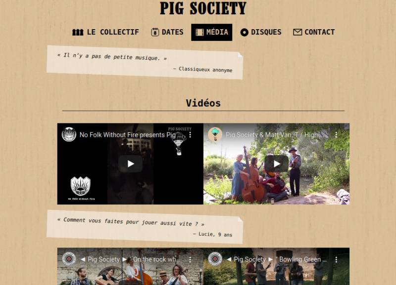 De belles vidéos sur https://pigsociety.eu - Jam Hall