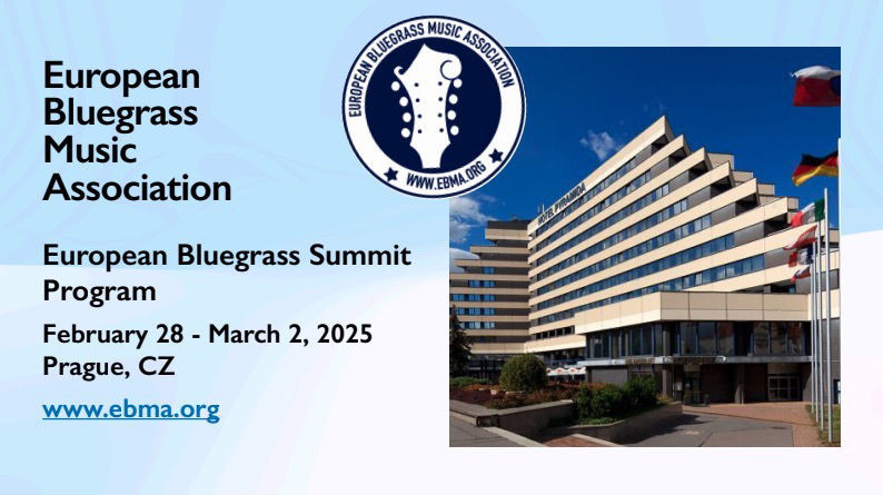 Sommet Européen du bluegrass 2025 à Prague avec EBMA. - Jam Hall